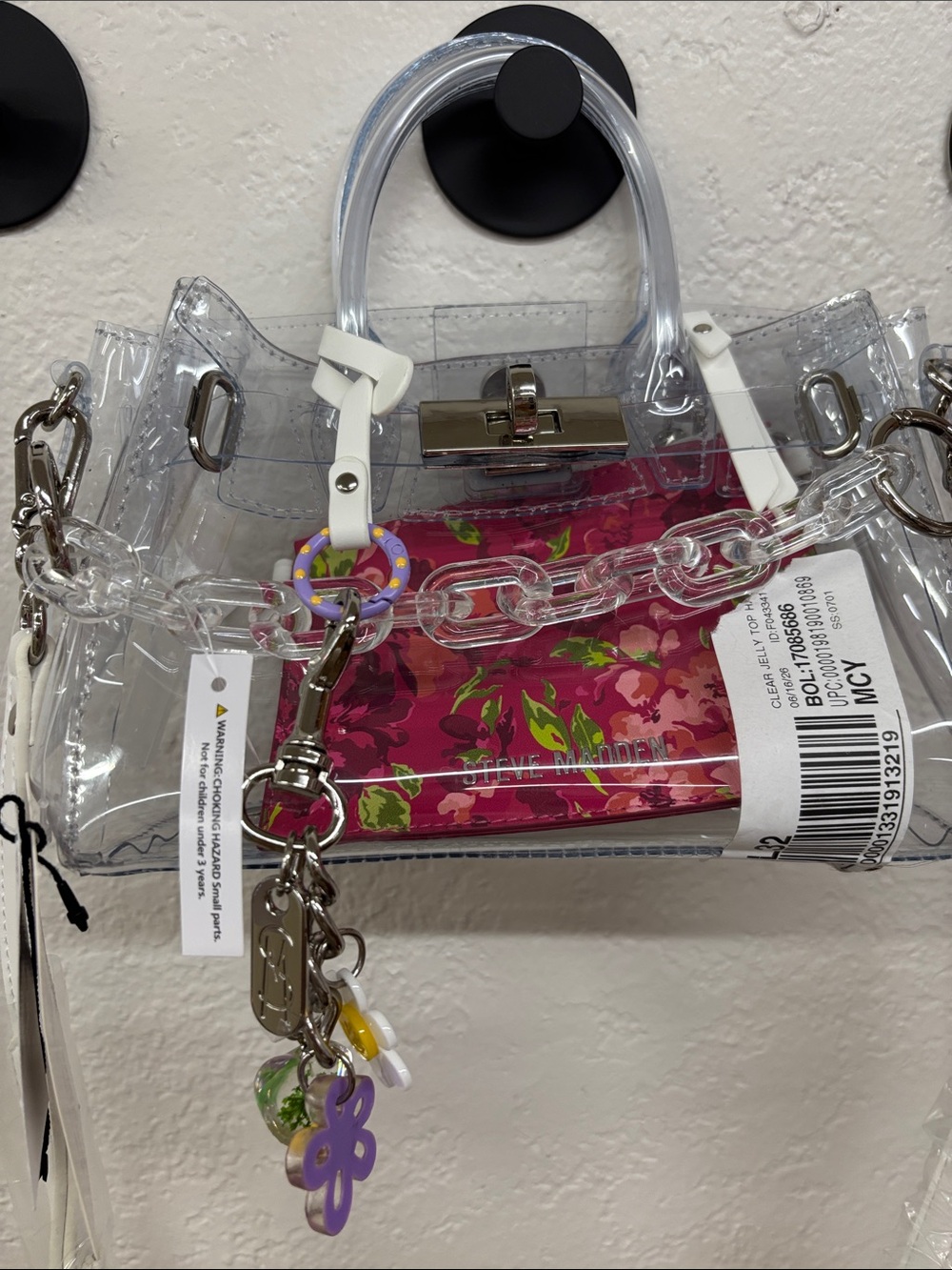 Steve Madden bgummy crossbody bag clear - Picture 5 of 16